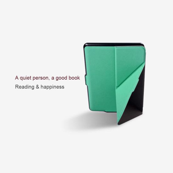 Smart Magnetic Origami Faux Leather Cover Case Stand for Kindle Paperwhite 1 2 3