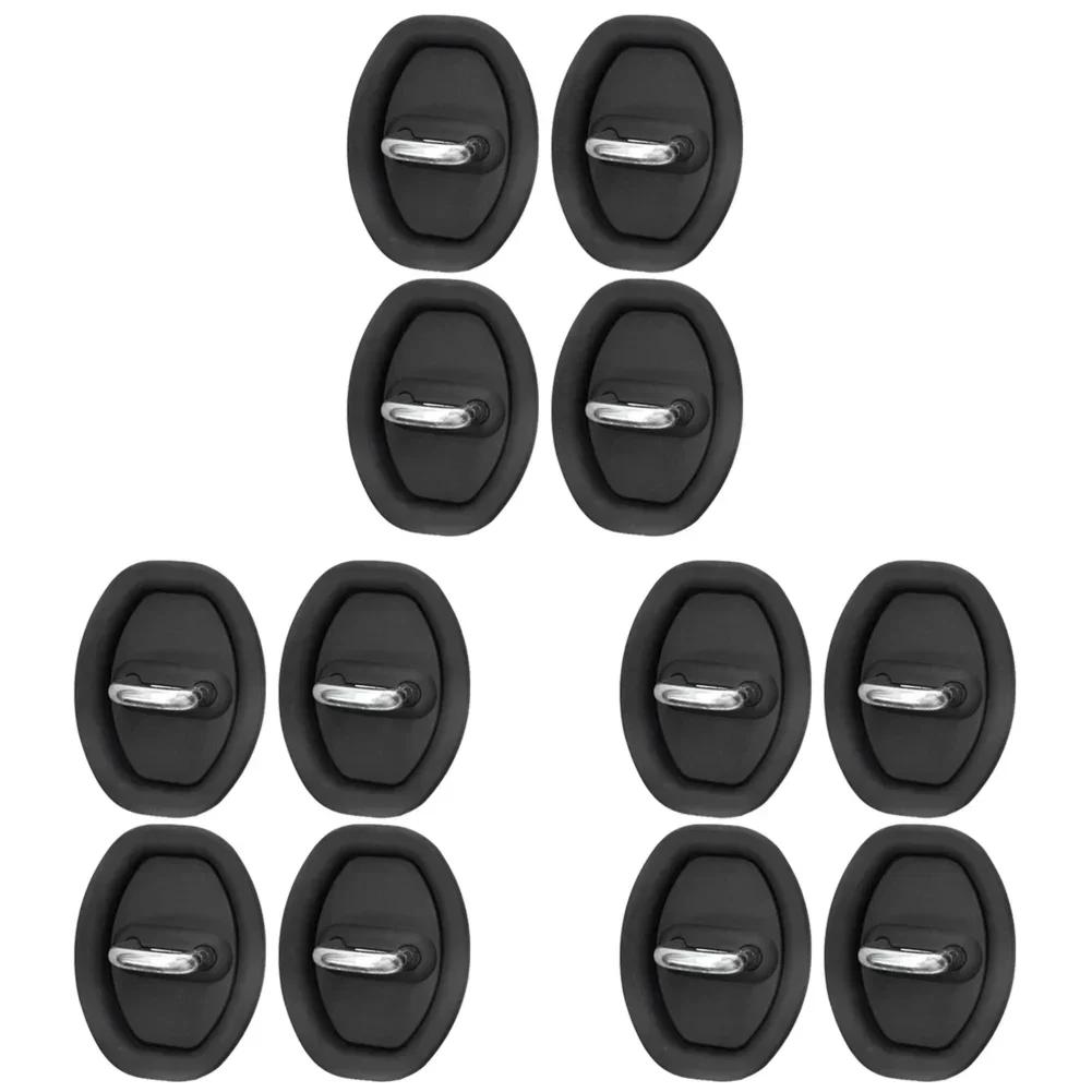 4/12pcs Car Door Lock Shock Absorber Cushion Crash Protection Cushion Seal Guard Plug Silicone Crash Protection Kit Accessories
