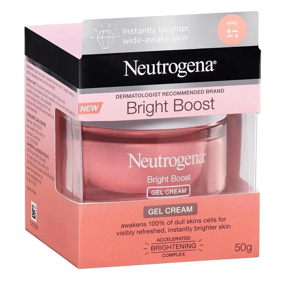 Neutrogena Bright Boost Gel Cream 50g 1 Pack Neutrogena Bright Boost Brightening Moisturizing Face