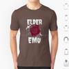 Elder Emo T Shirt 6xl Cotton Cool Tee Elder Emo Emo Goth Elder Skull Pop Punk Emo Band Still Emo Funny Elder Emo Punk Black