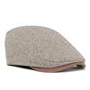 British Style Men's Newsboy Hat Tweed Adjustable Beret Autumn and Winter Warm Forward Hat Casual Cap Tide