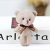 Motýlek Světlý hedvábný medvídek Plyšová hračka Siamský medvěd Plyšová taška na panenky Ozdoby Malé panenky Dárkové předměty 12 cm
