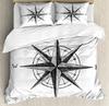 Compass Print Comforter Cover for Children Kids Boys Girl Bedding Set Vinatge World Duvet Cover Ocean Room Decor Queen Full Size