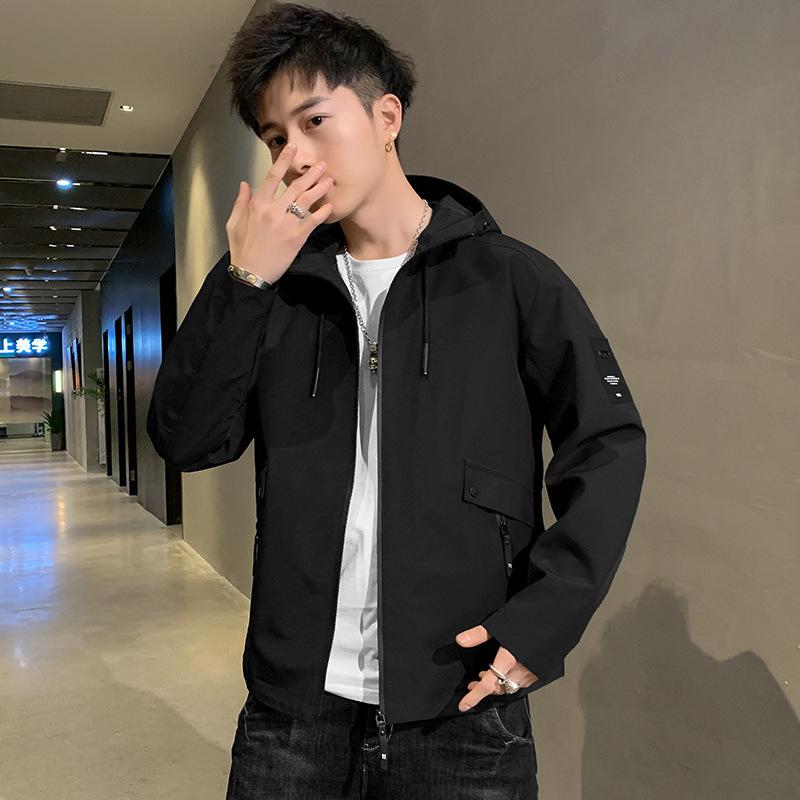 Autumn and Winter Korean Version Trend Loose Fashion Handsome Casual Boys Top Jacket Men's Coat