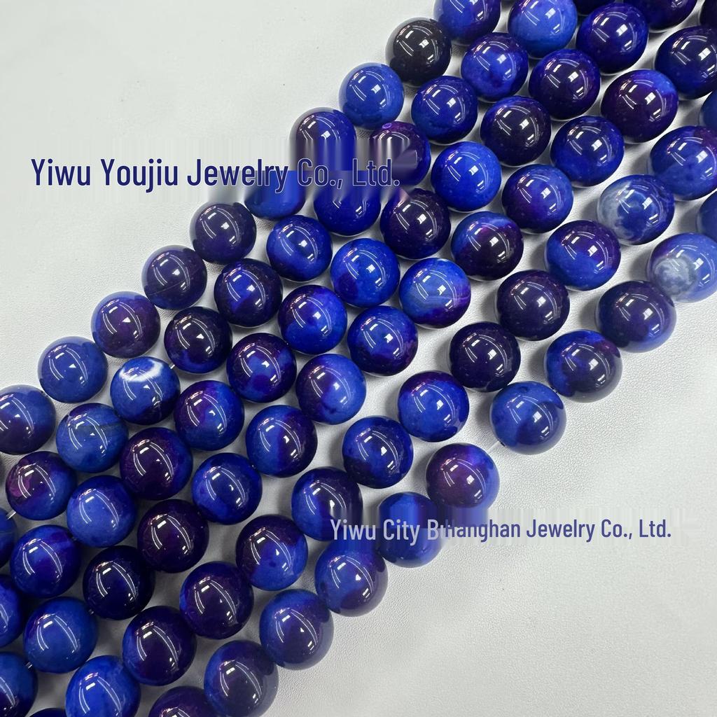 14mm Natural Planet Earth Agate Round Beads for DIY Jewelry