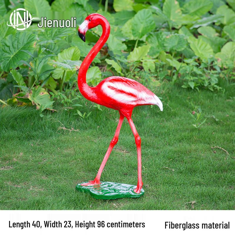 JNL Decorative Flamingo Fiberglass Sculpture