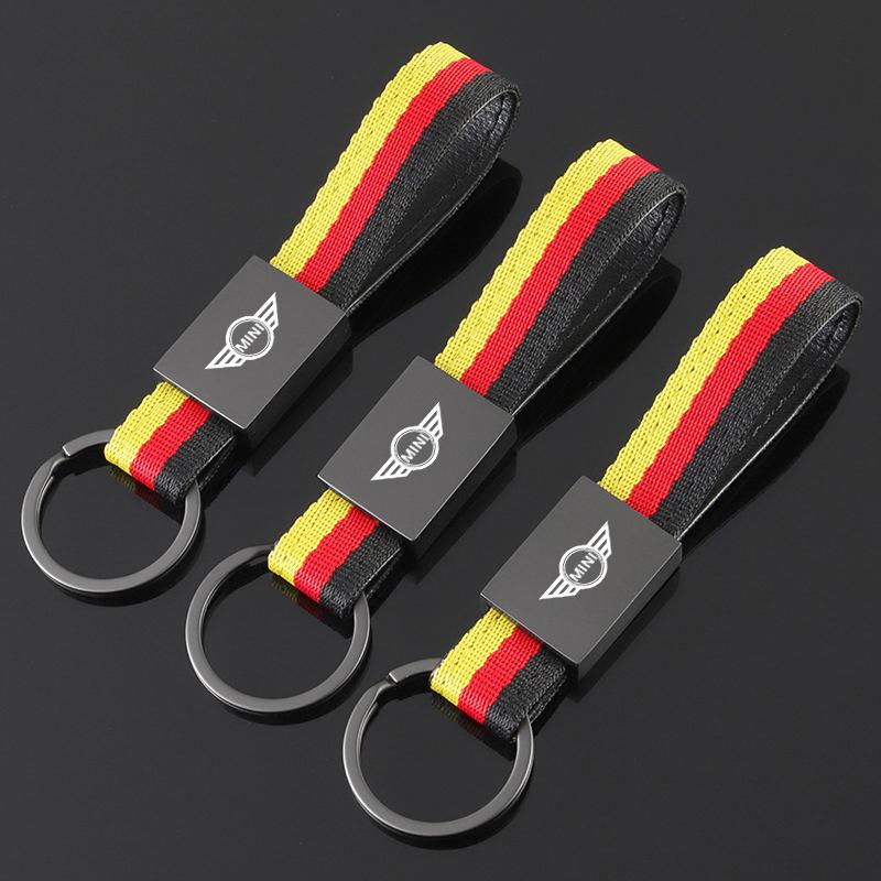 Car Keyring Keychain Decoration Chain for Mini Cooper JCW R50 R52 R53 R55 R56 F54 F55 F56 F60 CLUBMAN COUNTRYMAN Accessories