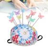 Colored Pins Floral Needle Holder Cotton Fabric Cover Pincushion Set For DIY Crafts