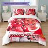 Set Biancheria da Letto Personalizzato Cristiano Ronaldo con Nome Testo 1 Copripiumino+2 Federe Logo Calcio Regalo Personalizzato per Occasione Speciale Arredamento Camera da Letto