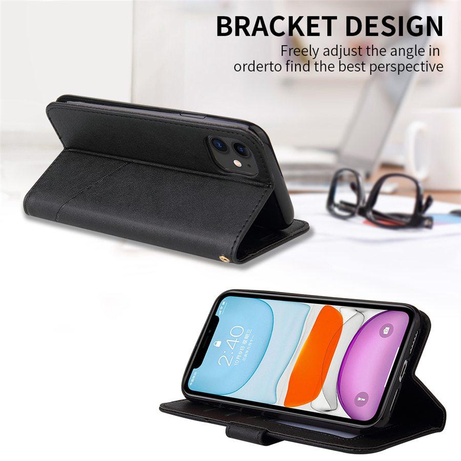 Flip Preventionv Brieftasche Fall Für Iphone 12 Pro Max 12mini 11pro Se2020 X Xs Xr Xsmax 8 8plus 7 7plus 6s Leder Neue Mode Fall