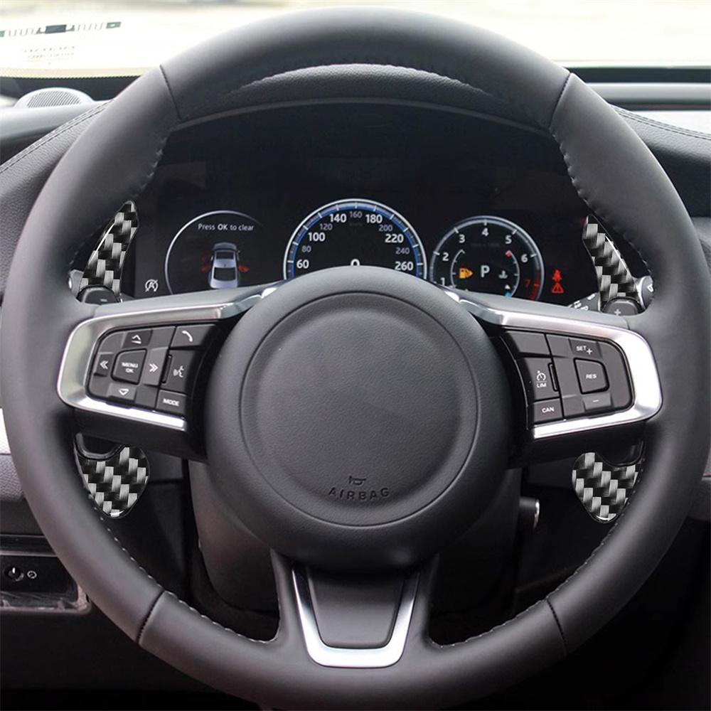 Carbon Fiber Steering Wheel Shift Paddle Shifter For Jaguar XE XF XEL F-Type F-P