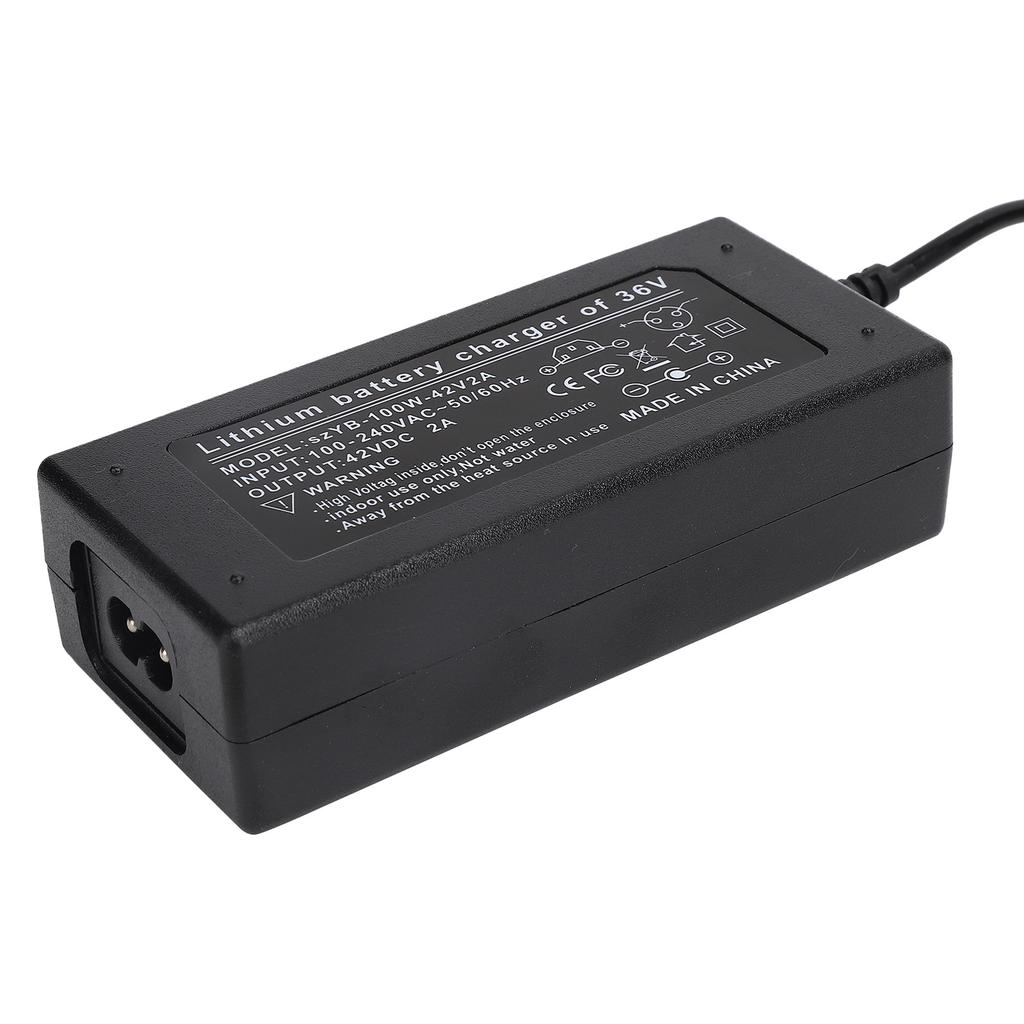 DC 42V 2A Napájecí adaptér 5.5mm samice nabíječka baterií pro 36V Li-ion baterii