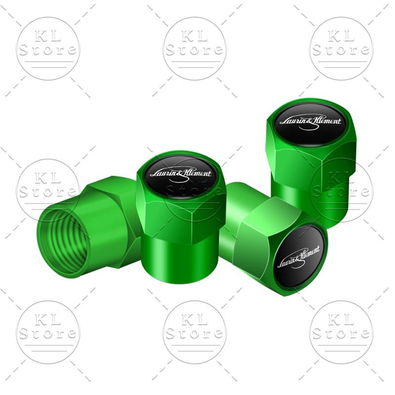 4pz Laurin & Klement Logo Tappini Valvole Aria Pneumatici Ruote Auto Copertura Antipolvere Decorazione Per Skoda Kamiq Fabia Yaris Kodiaq Octavia