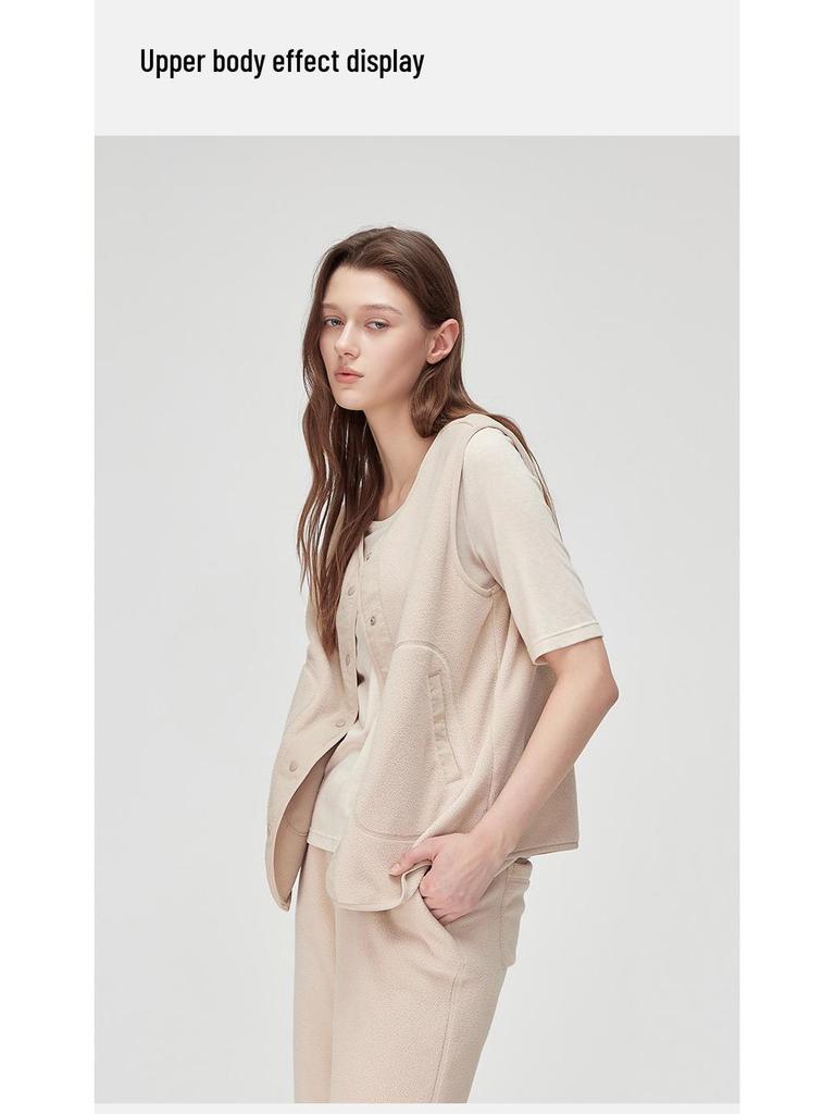 Autumn/Winter Fleece Windproof Vest: Warm Outdoor Windbreaker Cardigan