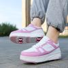 Roller Skate Sneakers Kids Four-wheel Disassembly Flat Shoes Runaway Shoes / Wheel Skate  Shoes with Wheels