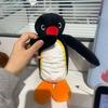 Cartoon Cute Penguin Plush Pencil Case Large Capacity Students Stationery Supplies Storage Bag Gifts