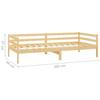 VidaXL Lit de repos avec tiroirs 90x200 cm Bois de pin massif 3083674