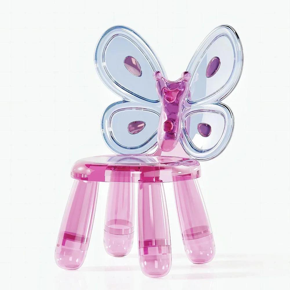 

Кресло-бабочка, детская мебель для сидения, обучающий детский стульчик для столовой, стульчик принцессы, милый домашний табурет, детские подарки