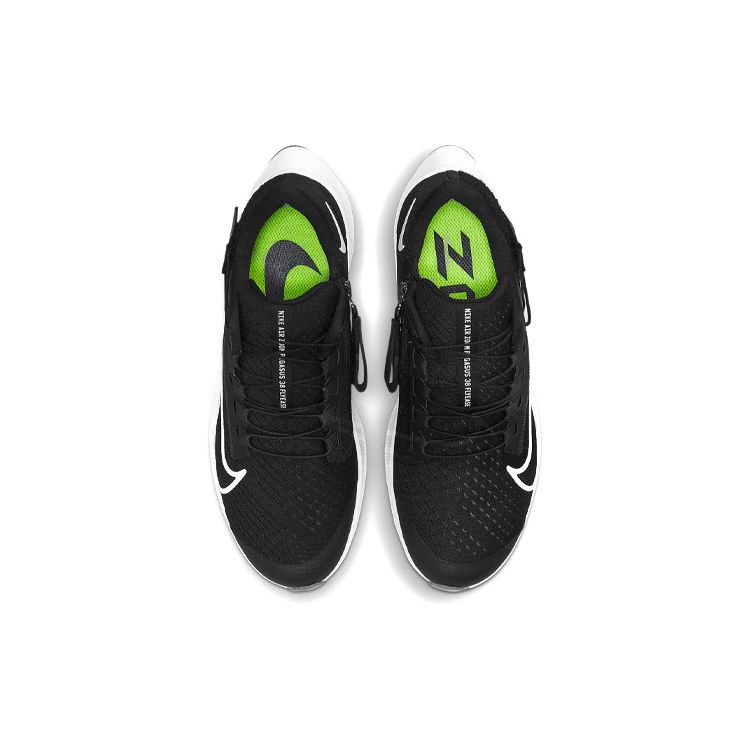 Nike Air Zoom Pegasus 38 FlyEase Black White Women Sneakers Anthracite Volt DA6698-001