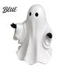 Modern Halloween Decor Cute White Ghost Resin Figurine  Miniature Figurine Decoration  Matte Home Decorations Finish Tabletop Statue for Shelf