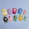 Cute Cartoon Press-On Nails Short Round Style Handmade Nail Tips Girls Women Sweet Playful Eye Design