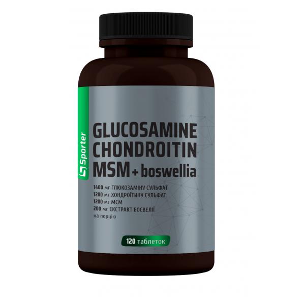 Sporter Glukosamin og kondroitin + MSM + Boswellia