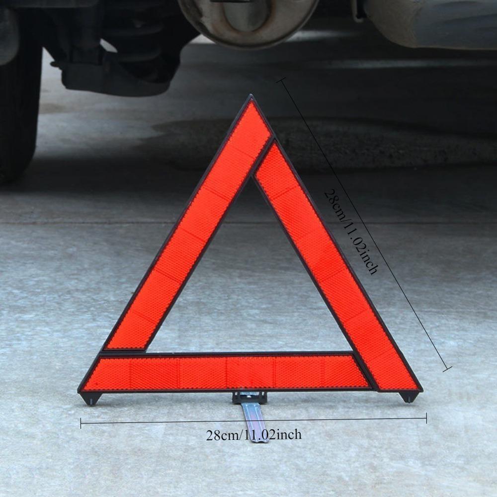 Universal Vehicle Emergency Safety Kit Reflective Warning Triangle Sign With Portable Storage Box For Road Breakdown Use