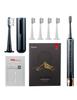 Magnetic Levitation Electric Toothbrush with 5 Modes, 5 Replacement Soft Bristle Heads, and Hidden Charging Cable for Adults