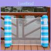 Striped Round Inflatable Floating Bed For Pool With Eco-friendly Pvc Material