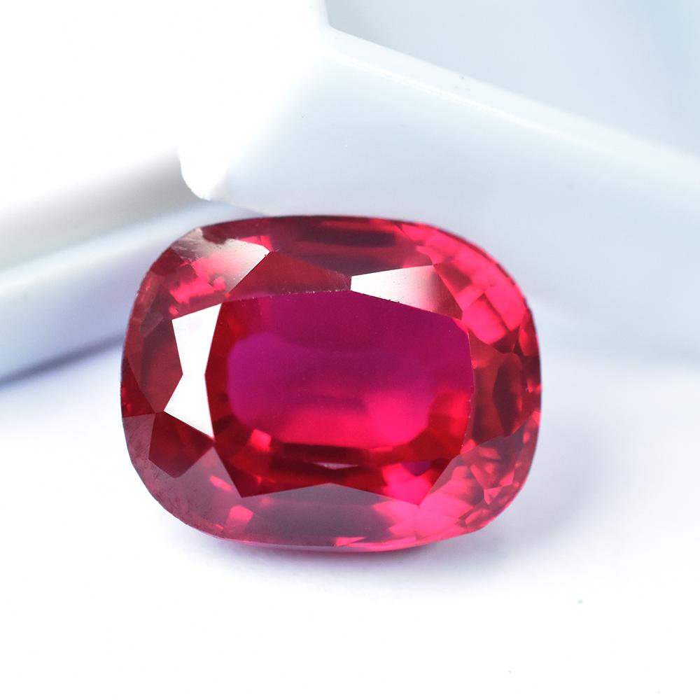 Blood Red Ruby Gemstone Natural 30.40 Ct CUSHION Cut Certified