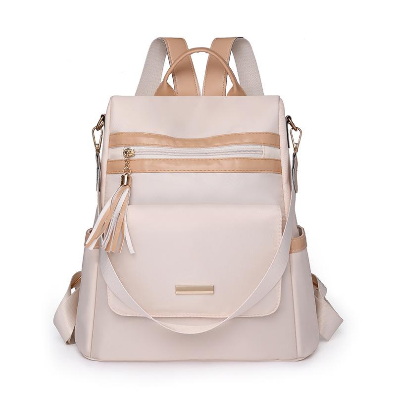 Women's Backpack Solid Color Patchwork Travel Backpack