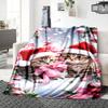 Christmas Kittens Snow Blanket Soft Throw Blanket For Home Bedroom Bed Sofa Travel Office Solid Christmas Blanket