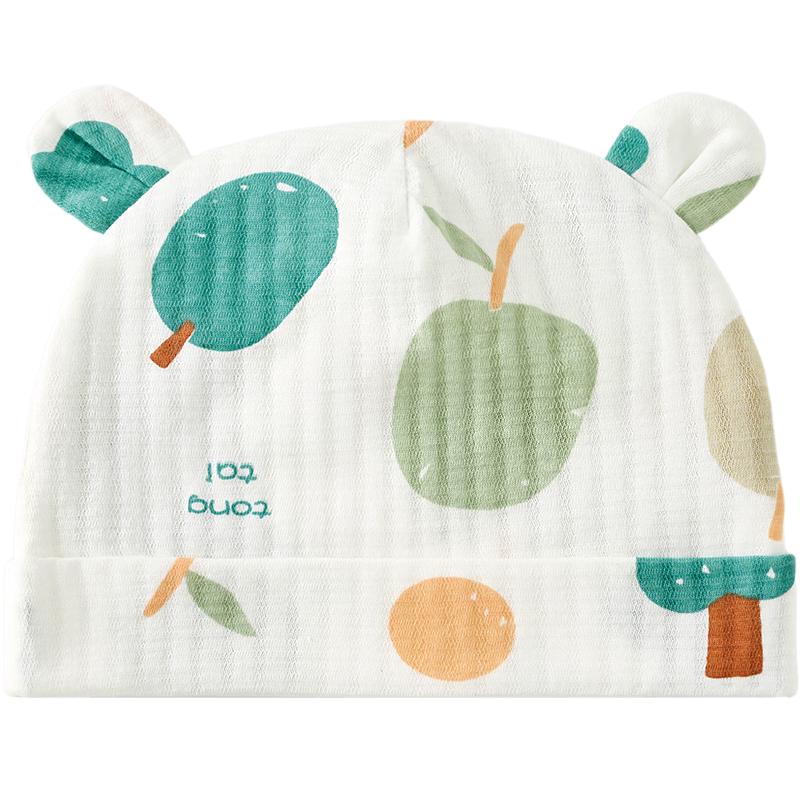 

TONGTAI Newborn Summer Cotton Mesh Jacquard Hat 0-6 Months
