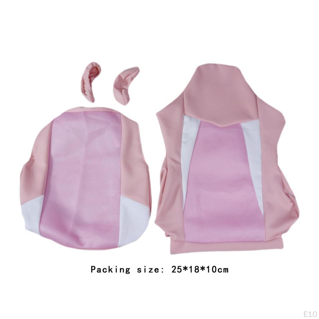 Gaming Stuhlbezüge Computer Büro Weich mit Armlehne Rückenlehnenbezug Überwürfe