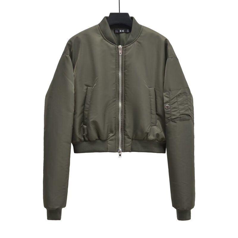Fashion Style 2023 Autumn New Women's All-Matching Short Nylon Pilot Jacket Outwear 3427767 800
