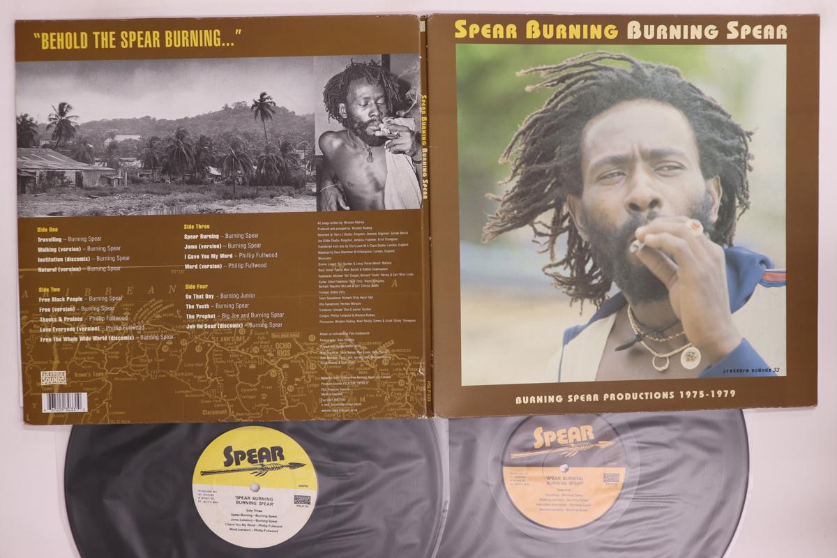 

LP Record BURNING SPEAR Spear Burning PSLP033 PRESSURE SOUNDS 2001 UK Reggae Ska Dub Used