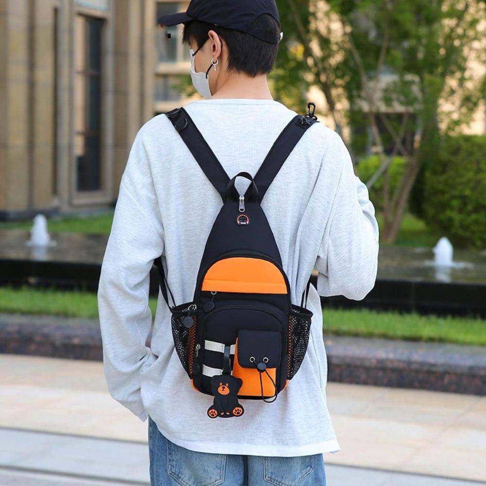 Large Capacity Crossbody Shoulder  Bag Waterproof Backpack Fashion 2 In1  Chest Bag  Outdoor