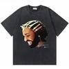 Washed Vintage Rapper Drake Take Care Album Graphic T Shirts Men Hip Hop Retro Tshirt Mens Fashion Casual Oversized Tee Shirt