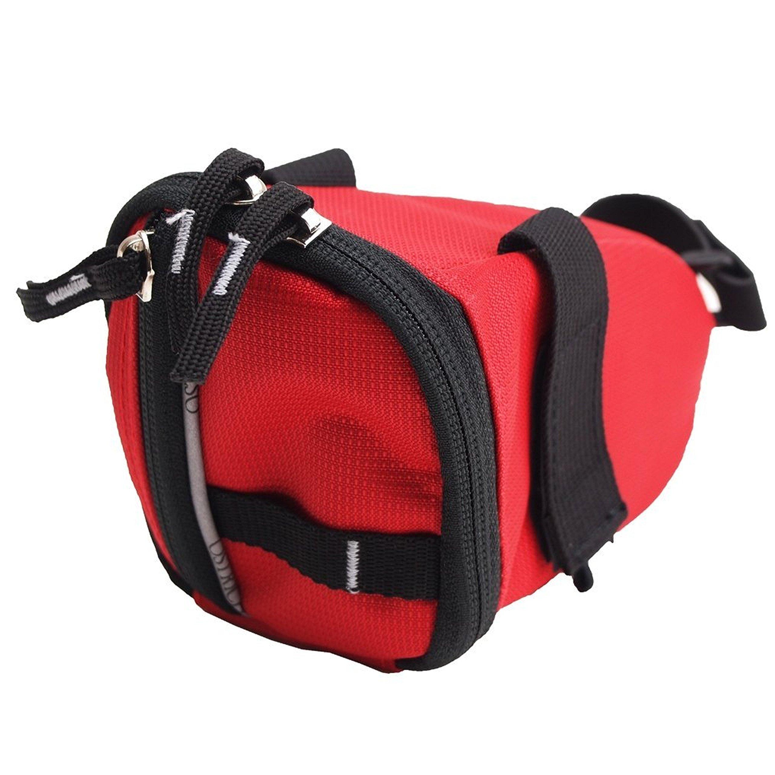 

Ostrich Saddle Bag [SP-505] Red