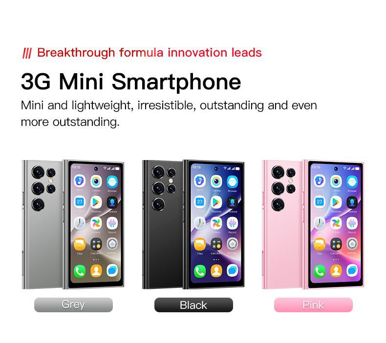 S25 Pro Mini 3G Android Smartphone with 4.0-inch Dynamic Island Touchscreen