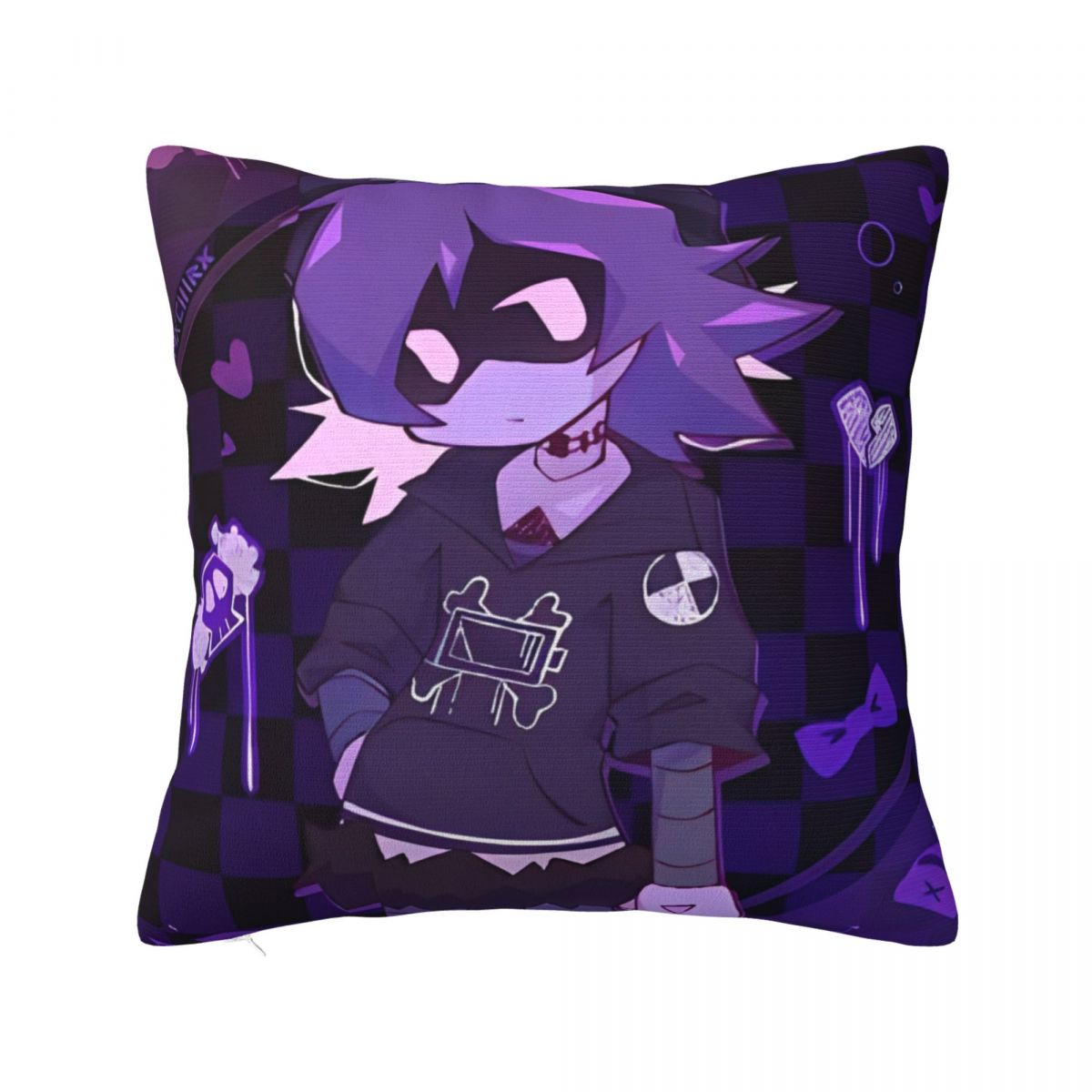 Tonnika Chen Unisex Uzi Doorman Murder Drones Pillowcase Double-Sided Printing Polyester Cushion Cover Decorations Pillow Case Cover Chair 45X45cm