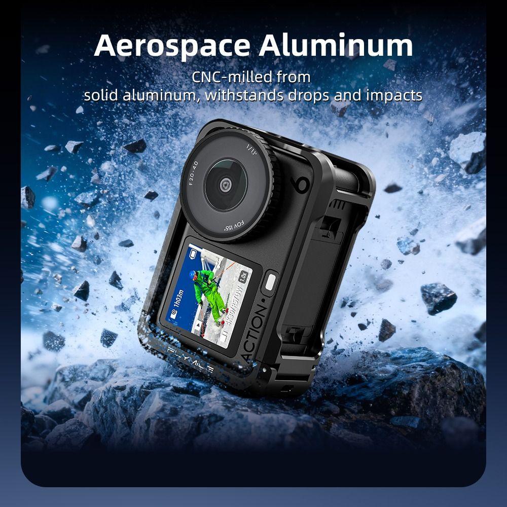 Built-in Cold Shoe Protective Case Camera Frame for DJI Osmo Action 6 Action Camera Accessories