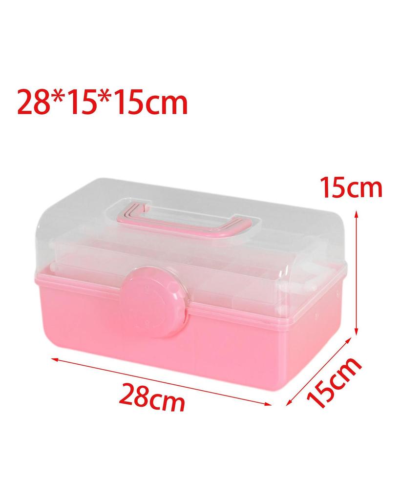 3 Layer Storage Box Sewing Supplies Organizer Multipurpose for Nails Making Sets Art