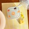 Cartoon Yellow Cream Cheese Bread Earphone Case for AirPods Pro 3 2 Headset Protective Cover For Air Pods 4 3 2 1 With Cartoon Cheese Star Pendant