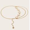 Waist Chain Moon Two Layers Of Chains Versatile Accessories For Women Clothing