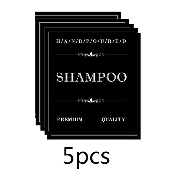 Etiqueta Adhesiva para Botella de Baño Champú Gel de Ducha Pegatinas Impermeables para Botellas Etiquetas para Botellas de Limpieza Corporal Limpieza de Manos