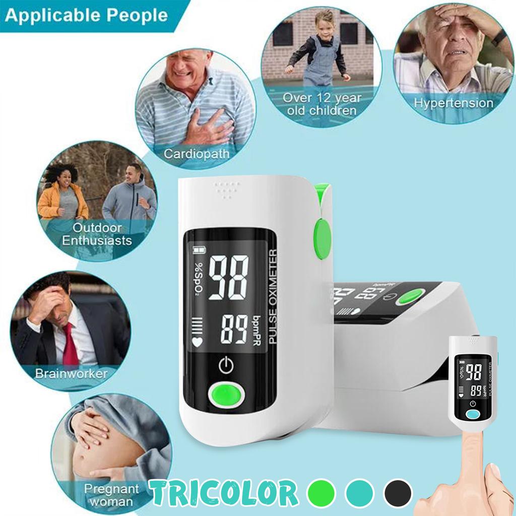 Fingertip Blood Oxygen Saturation Monitor With LED Screen | Digital Readings
