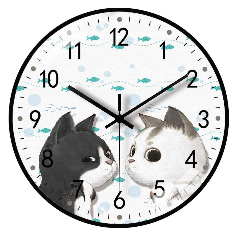 

10-inch 25cm creative wall clock living room simple modern silent silent quartz clock generation round clock