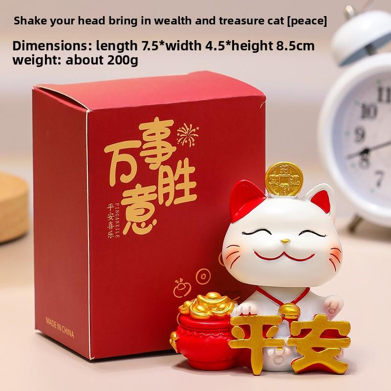 Cute Mobile Phone Stand Decoration Cute Maneki Neko Resin Office DeskCute Gift Decoration