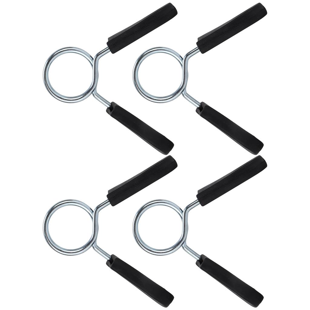 4Pcs Barbell Clamp Spring Collar Clip Gym Weight Dumbbell Spring Lock Standard Lifting Kit